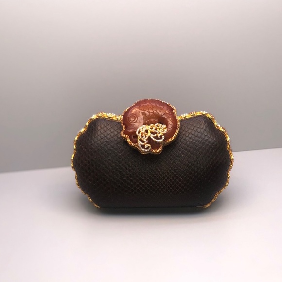 Jewel Embellished Edidi Clutch - Picture 1 of 4